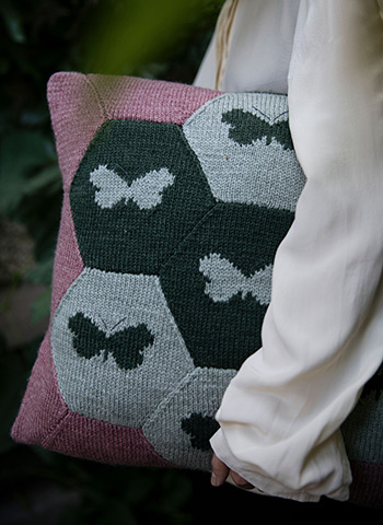 pb58: Butterfly Patchwork Cushion pb58: Butterfly Patchwork Cushion