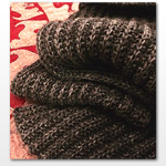 No-Purl Ribbed Scarf-free di Purl Soho : clicca qui