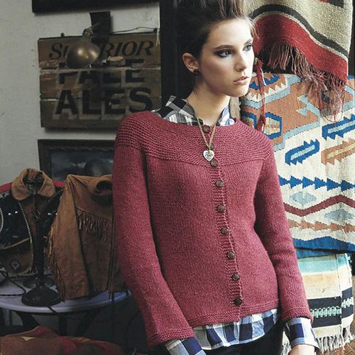 Garter Yoke Cardigan